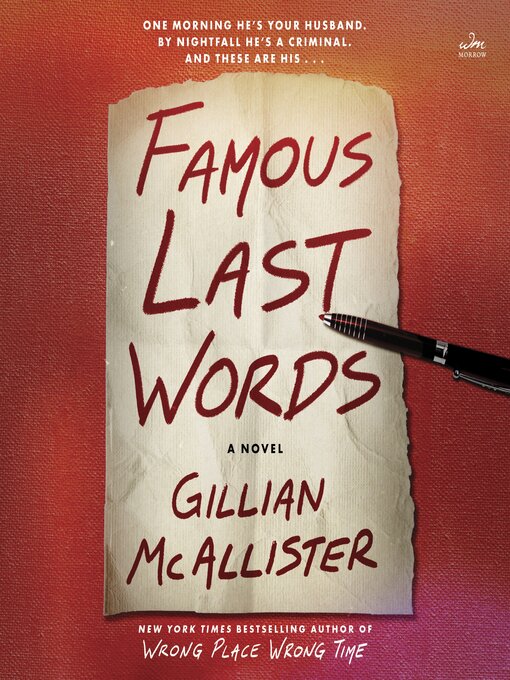 Title details for Famous Last Words by Gillian McAllister - Wait list